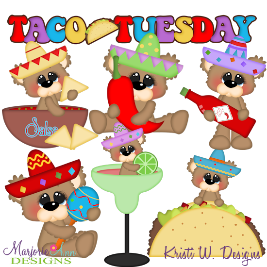Taco Tuesday SVG Cutting Files Includes Clipart - Click Image to Close